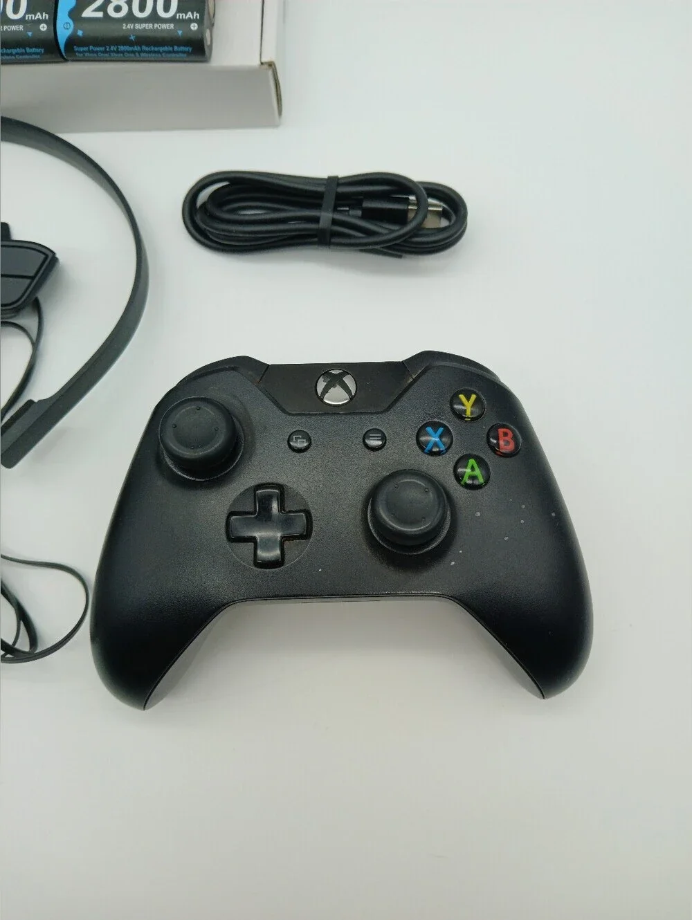 Xbox Wireless Controller with Headset & Battery Chargers - Black
